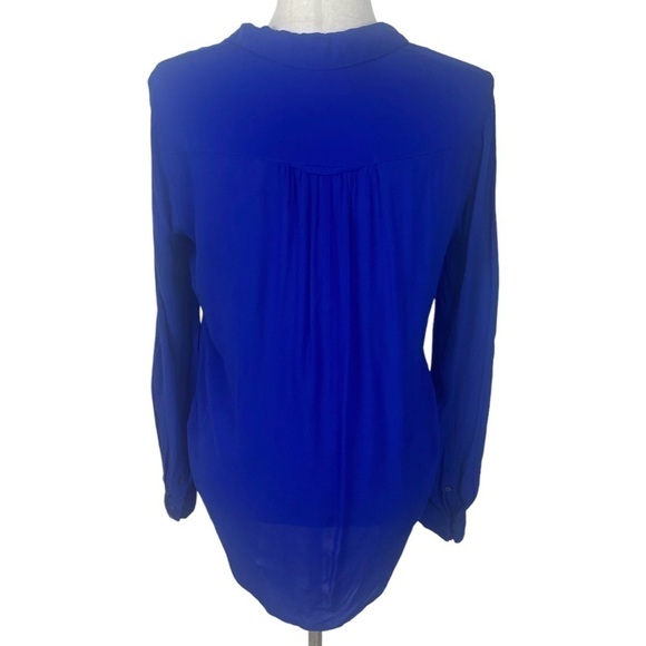 Anthropologie Maeve blue button down shirt size small - Picture 3 of 8